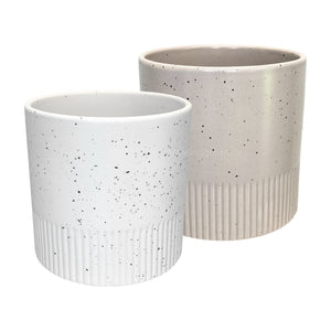 Dune Ceramic Cover Pot - 13cm