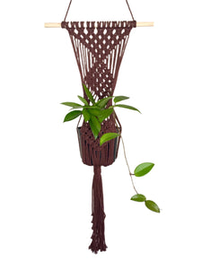 'Diamanté' Macrame Wall Plant Hanger