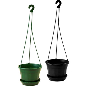 Hanging Pot Green/Black 17cm (1.5L)